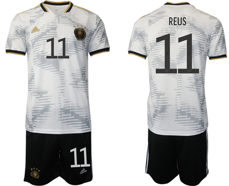 Cheap Men 2022 World Cup National Team Germany home white 11 Soccer Jersey